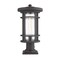 Z-Lite Jordan 1 Light Outdoor Pier Mounted Fixture, Oil Rubbed Bronze And Clear Seedy 570PHB-533PM-ORB - alternate 1